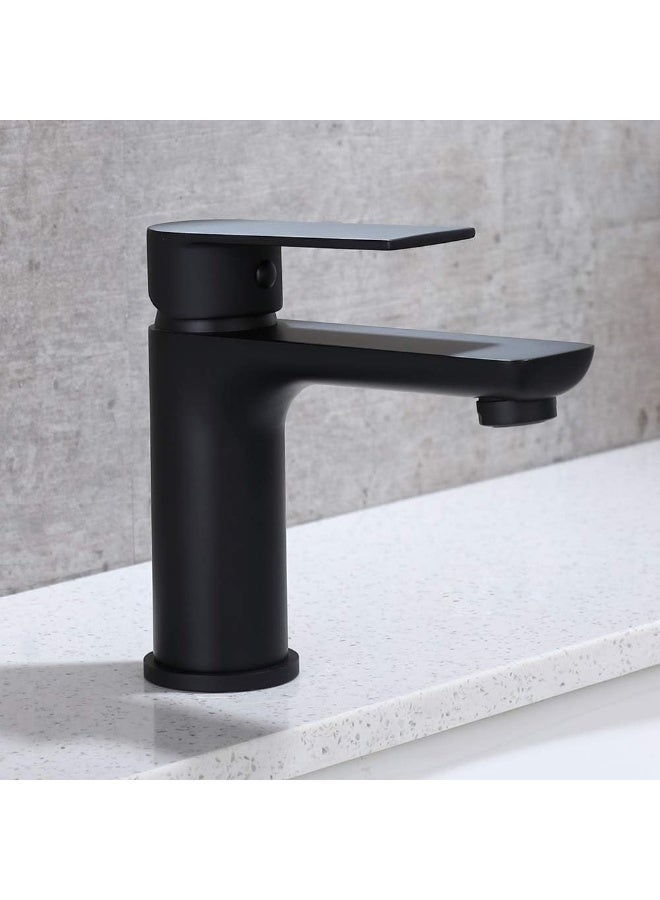 YD Modern Single Handle Bathroom Sink Faucet – Solid Brass Basin Mixer Tap with Smooth Water Flow, Durable Cartridge, Easy Installation, Contemporary Design for Wash Basin Vanity - Image 1